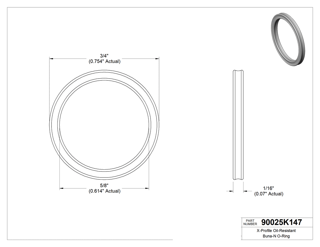 Technical drawing - 90025K147